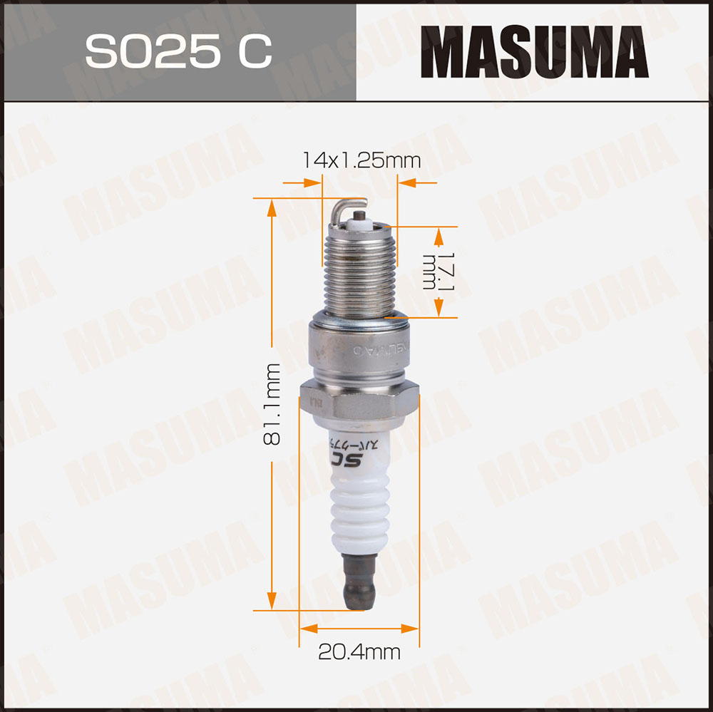 Свеча зажигания Masuma S025C Nickel BPR5ES-11 (4424)
