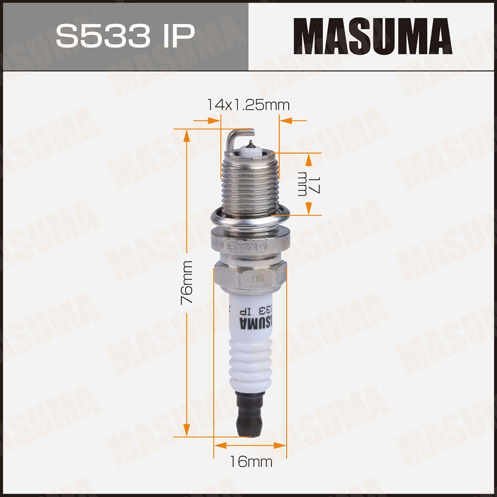 Свеча зажигания Masuma S533IP Iridium + Platinum (IFR5J-11)