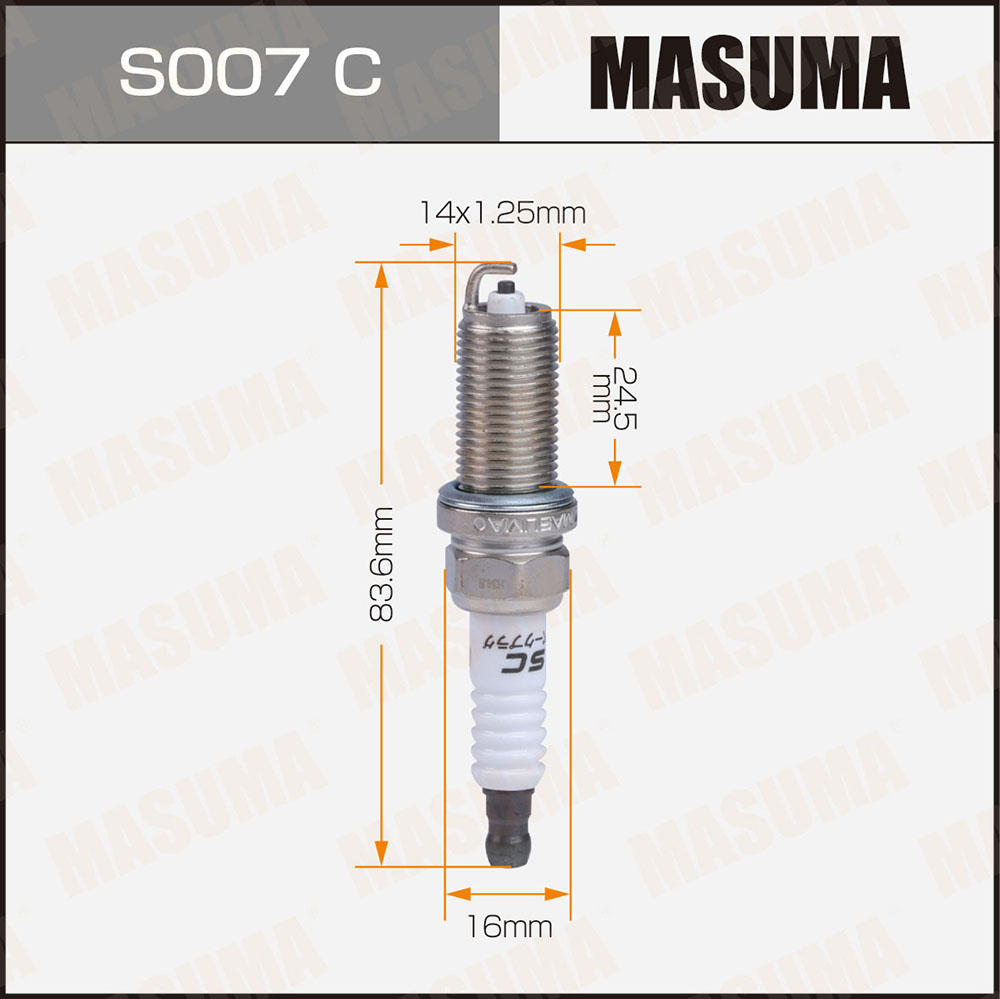Свеча зажигания Masuma S007C Nickel LFR5A-11 (6376)