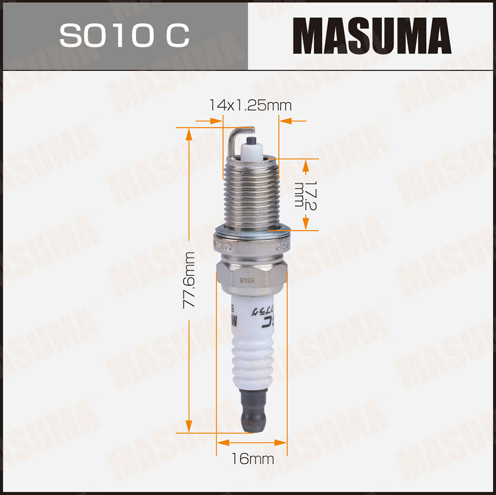 Свеча зажигания Masuma S010C Nickel ZFR5F-11 (2262)