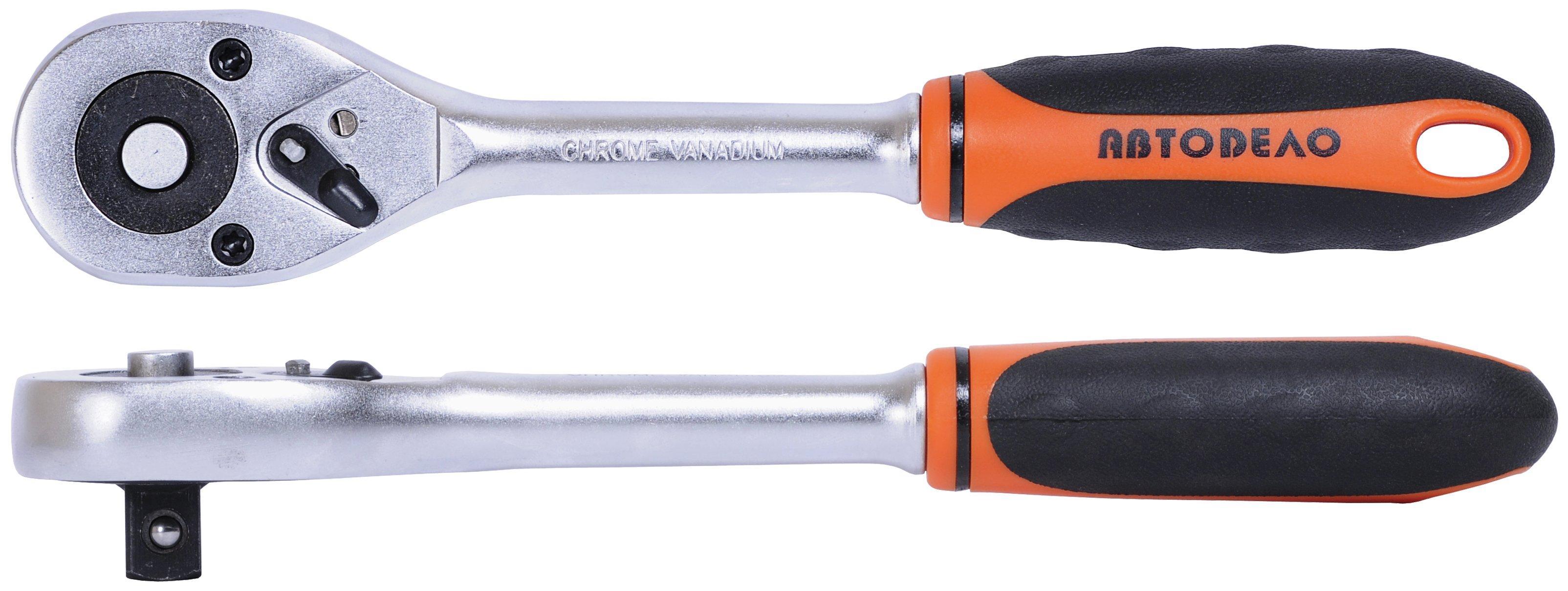 Трещотка 1/2" 250мм 45зуб. АвтоДело 39728