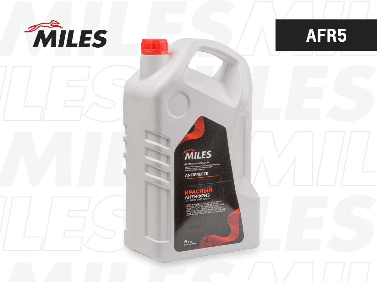 Антифриз MILES красный G12/G12+ готовый 5 кг