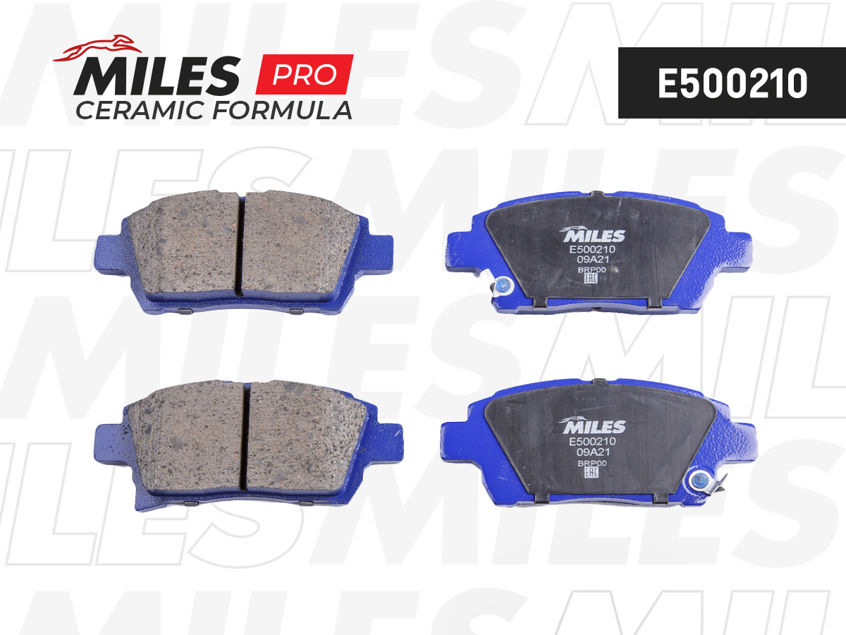 Колодки тормозные MILES E5 Ceramic TOYOTA COROLLA/PRIUS/YARIS 1.0-1.6 99- передние