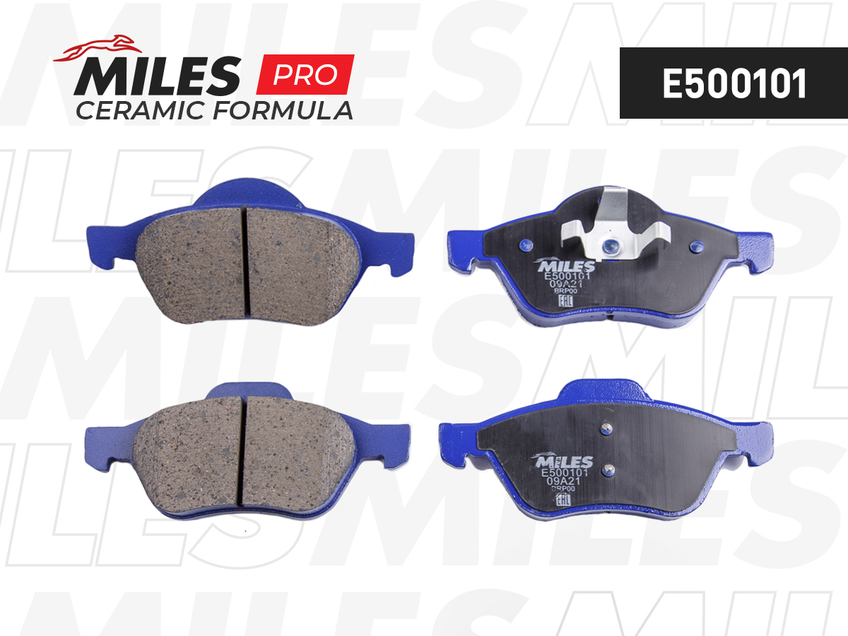 Колодки тормозные MILES E5 Ceramic RENAULT MEGANE II/LAGUNA II/SCENIC II передние