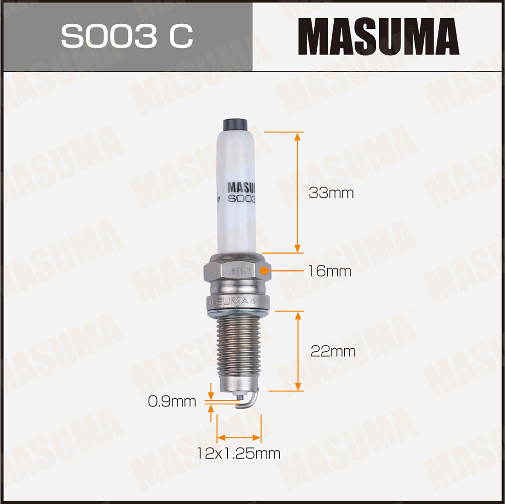 Свеча зажигания Masuma S003C Nickel ZKER6A-10EG (96596)