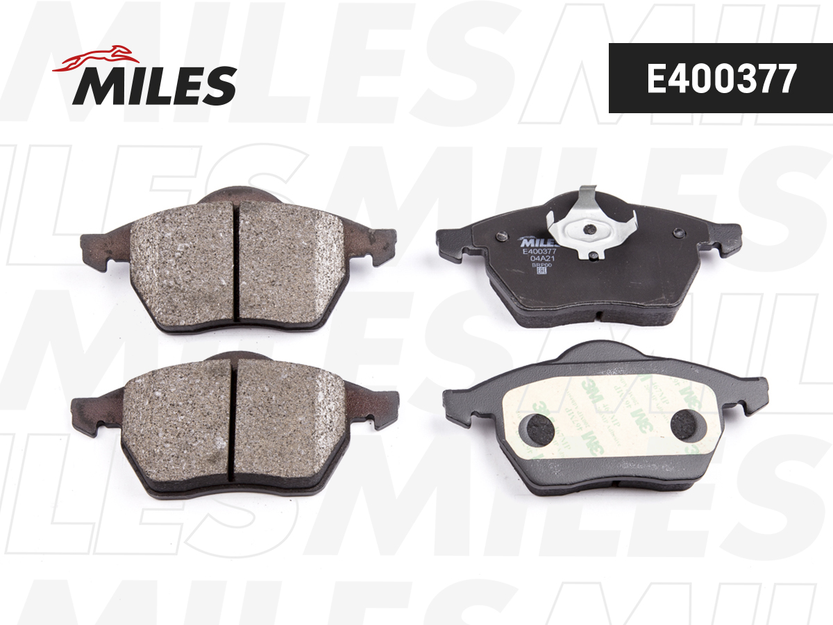 Колодки тормозные Audi A4 95-01; VW Passat 96-05 передние без датчика Low-metallic Miles