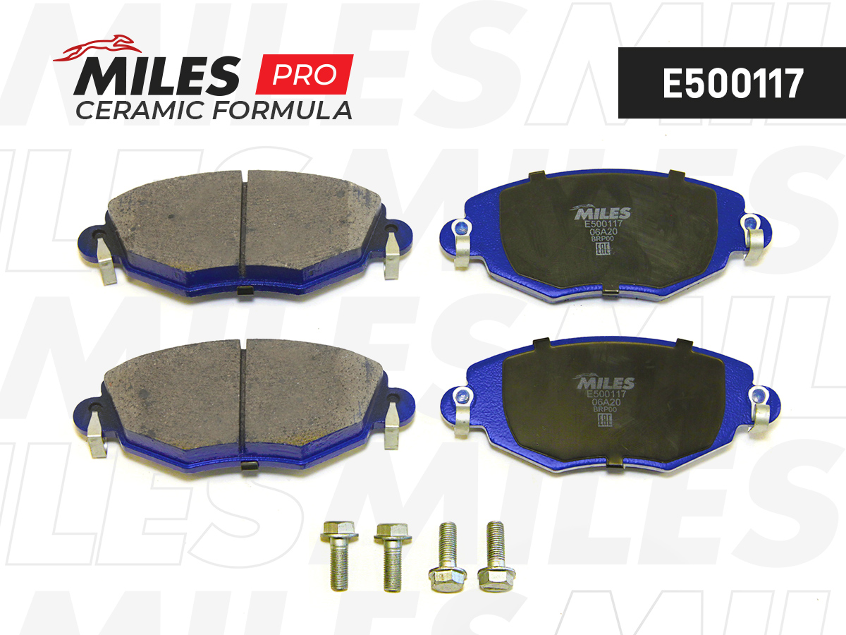 Колодки тормозные Ford Mondeo 00-07; Jaguar X-TYPE 01- передние E5 Ceramic Miles