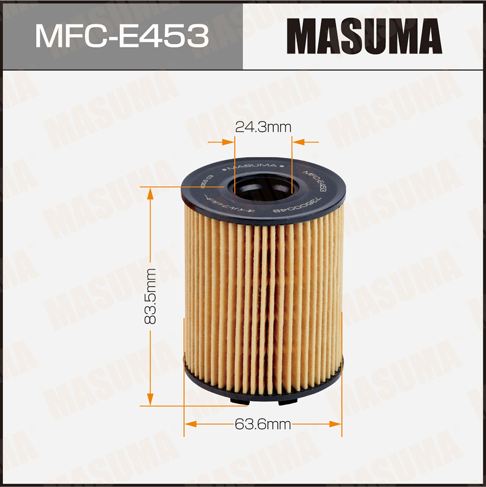 Фильтр масляный OE0002 вставка Masuma