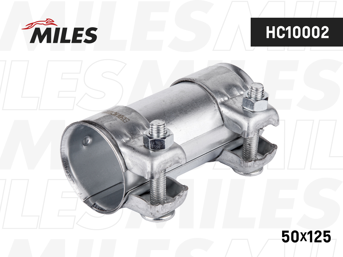 Соединитель труб глушителя D=50,5 L=125 Miles