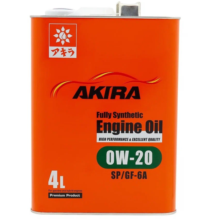 Масло моторное AKIRA 0W-20 ENGINE OIL синтетическое FS SP/GF-6A 4л