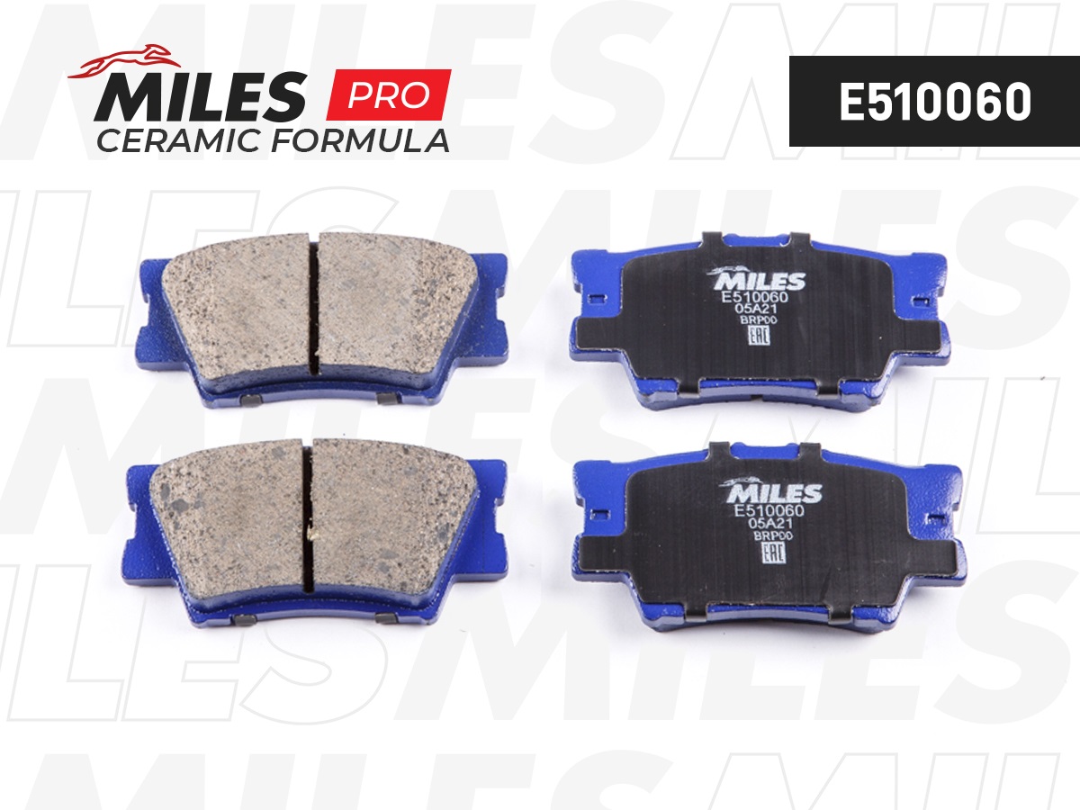 Колодки тормозные Toyota Camry (V40, V50) 06-, 11-, RAV 4 05-; Lexus ES 06- задние Miles Ceramic