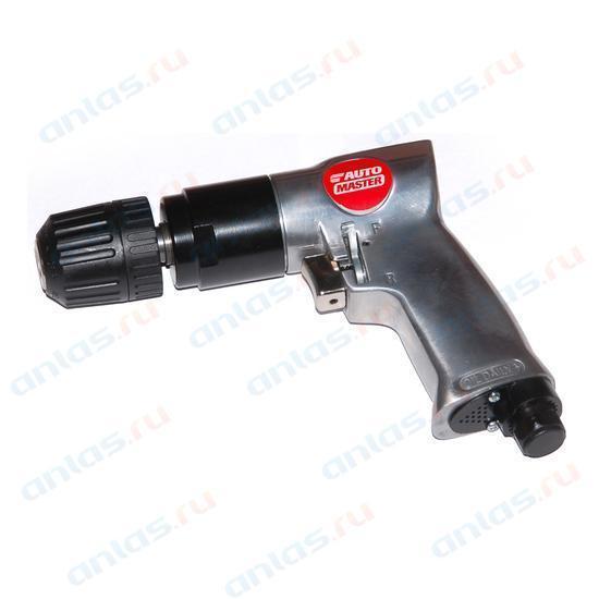 Пневматическая дрель прямая с реверсом 1800 об/мин 3/8" с ручкой Autmaster AMP-84001RS