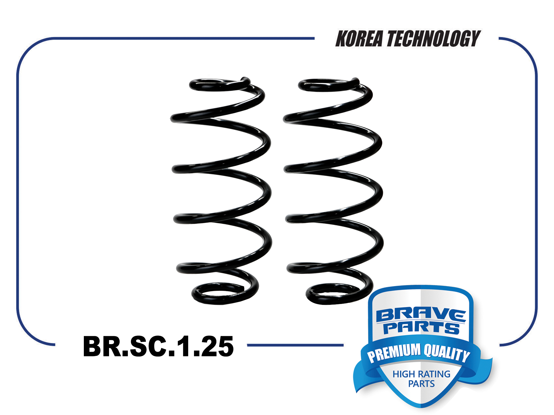 Пружина подвески Chevrolet Cobalt задняя Brave