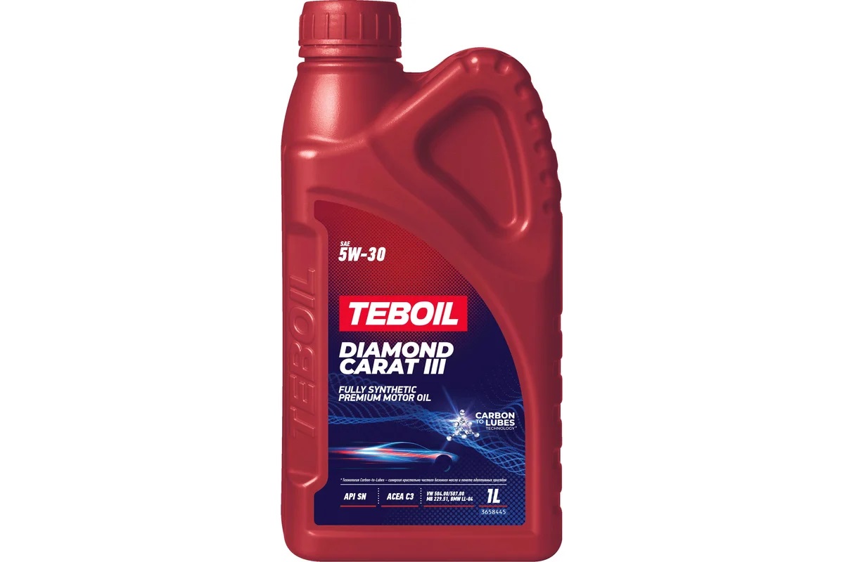 Масло моторное TEBOIL Diamond 5W-30 Carat III C3; SN; BMW LL-04; MB 229.51; 229.31; VW 504.00/507.00 синтетическое 1л / 5W30