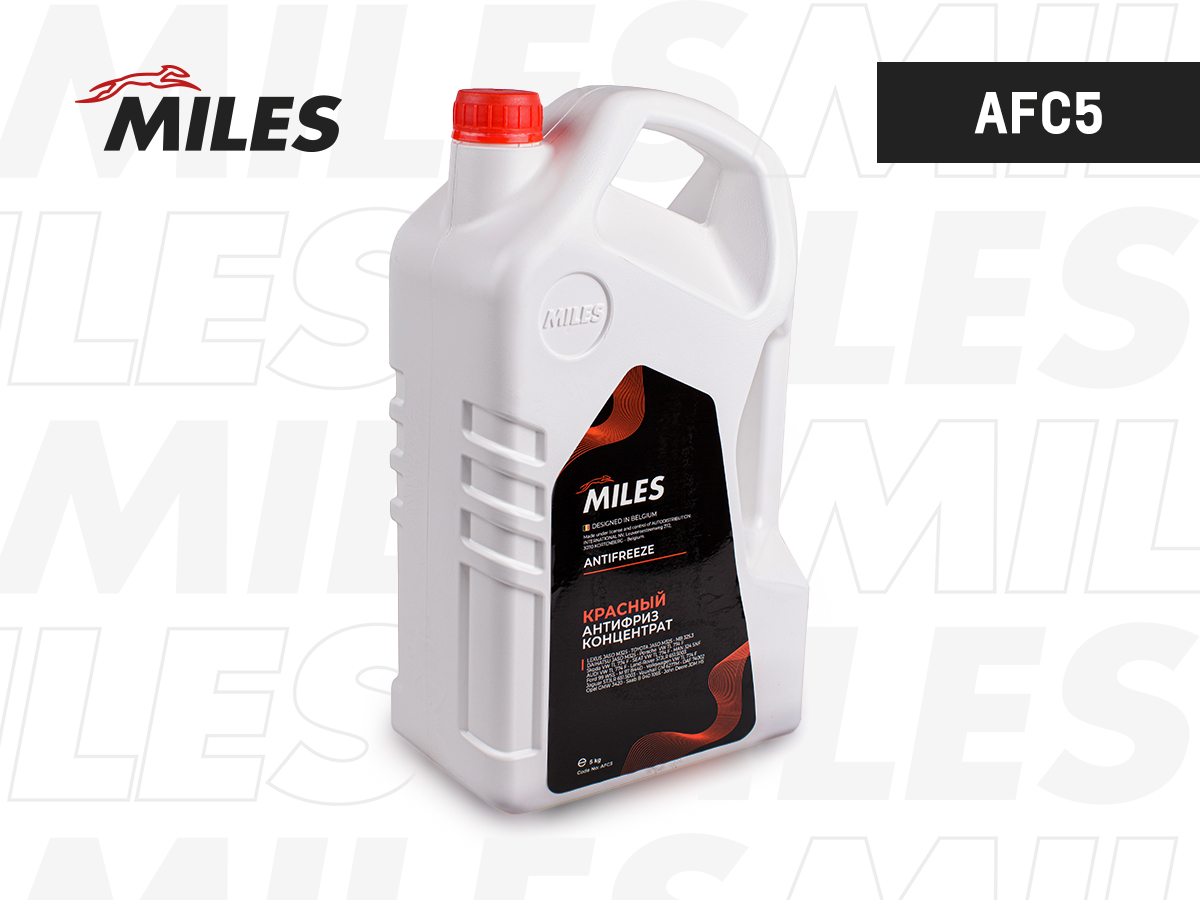 Антифриз MILES красный G12/G12+ концентрат 5 кг