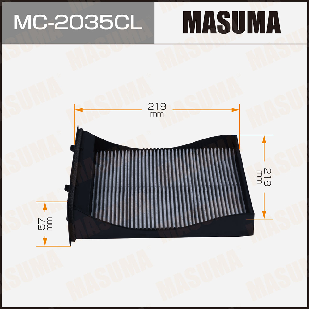 Фильтр салона Subaru Forester (SH) 07-, (SJ) 13-, Impreza III 07-, IV 13-, XV 12- Masuma угольный