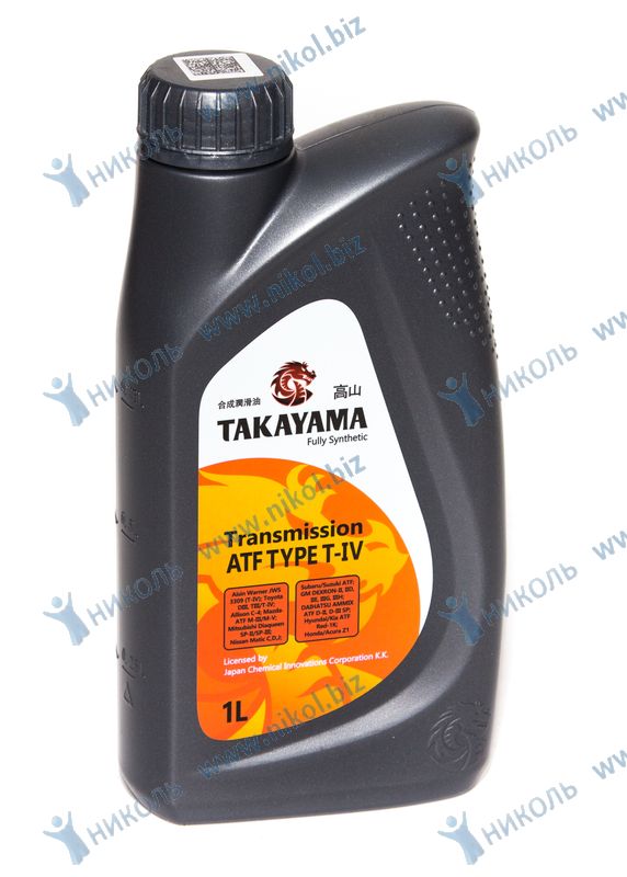 Масло трансмиссионное Takayama ATF Type T-IV 1л