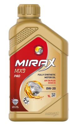 Масло моторное Mirax MX9 0W-20 ACEA C5 API SN+ VW 508 00/ 509 00 синтетическое 1л
