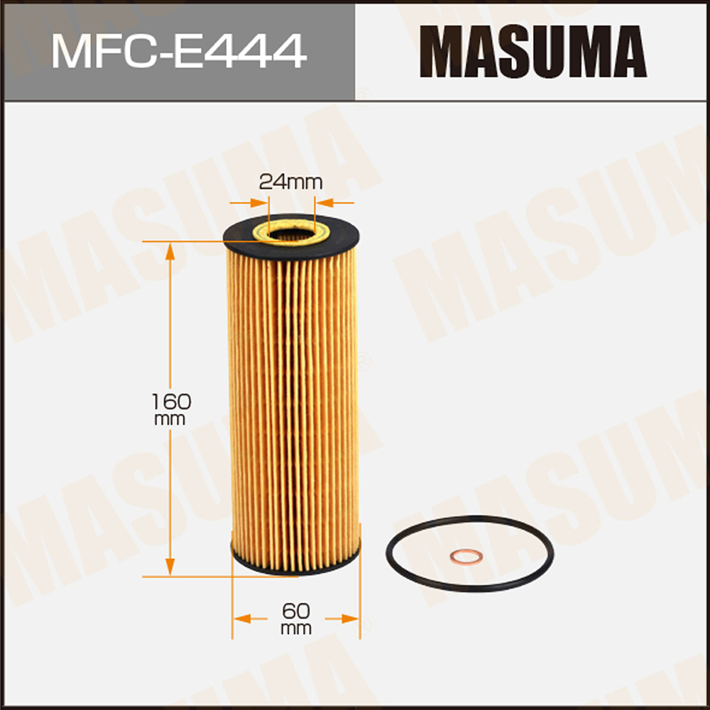 Фильтр масляный Mercedes C (W202) 93-01, E (124) 93-97; SsangYong Actyon 07-, Kyron 05- Masuma