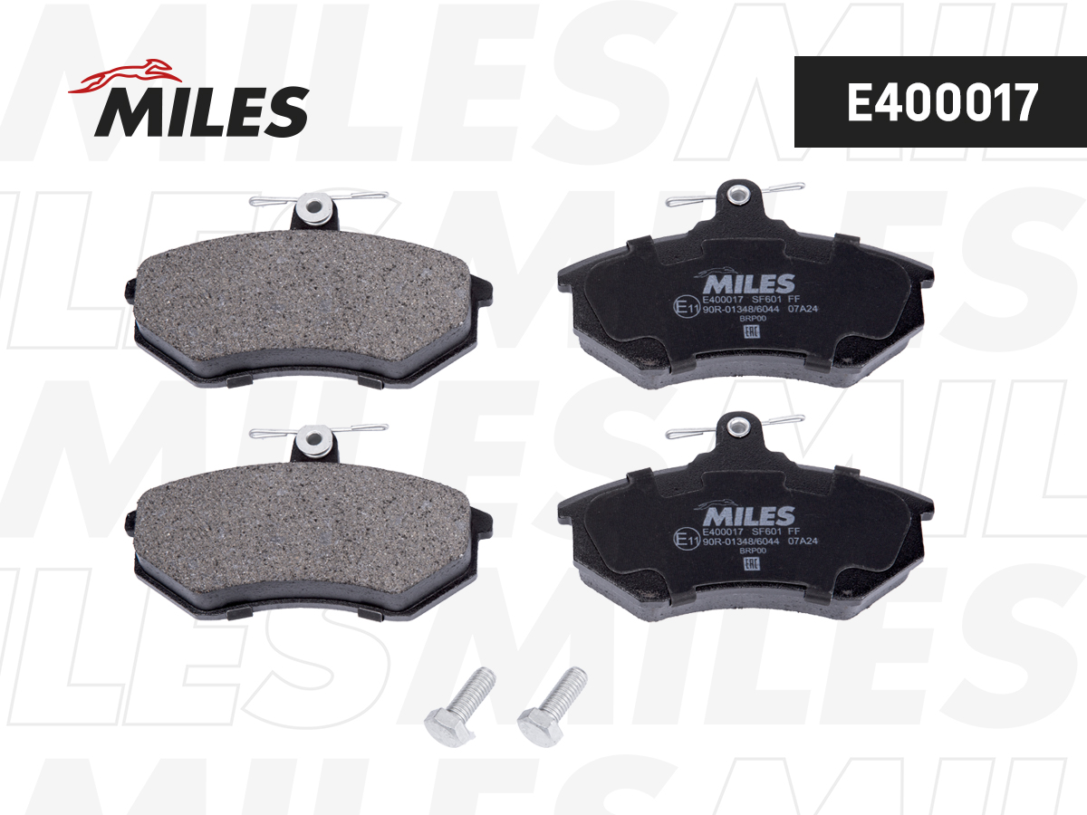 Колодки тормозные Audi А80; VW 87-97 передние Low-metallic Miles