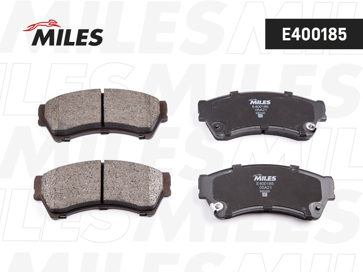 Колодки тормозные Mazda 6 1.8-2.5 08- передние Low-metallic Miles