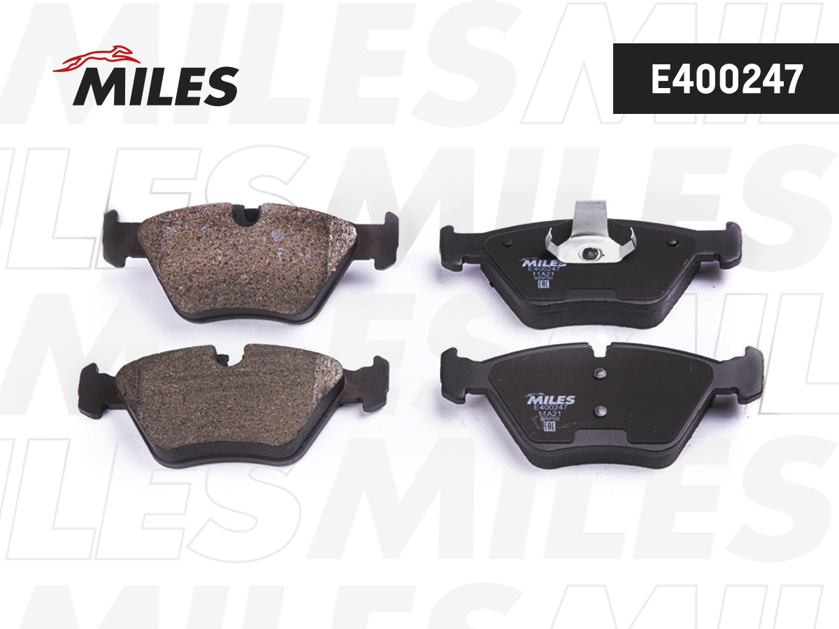 Колодки тормозные BMW E46 99-05/E83 04- передние Low-metallic Miles