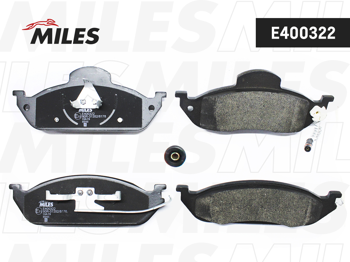 Колодки тормозные MB W163 ML230-ML430 передние Low-metallic Miles