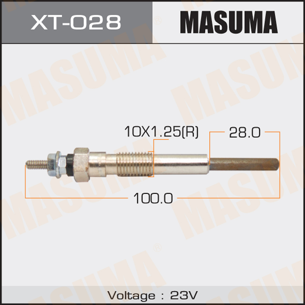Свеча накала Masuma Toyota Dyna 88-, Lend Cruiser 90- (1HZ, 1HDT)