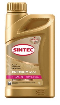 Масло моторное Sintec 5W-30 Premium 9000 A5/B5 SL/CF синтетическое 1л / 5W30