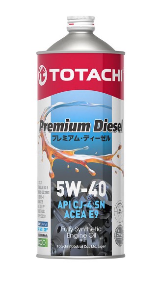 Масло моторное TOTACHI 5W-40 Premium Diesel Fully Synthetic A3/B4/E9 CJ-4/SM синтетическое 1л