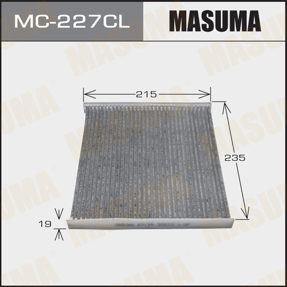 Фильтр салона Toyota Altezza 98-05, Crown 00-, Highlander 03-07; Lexus IS 99-, RX 98- уголь Masuma