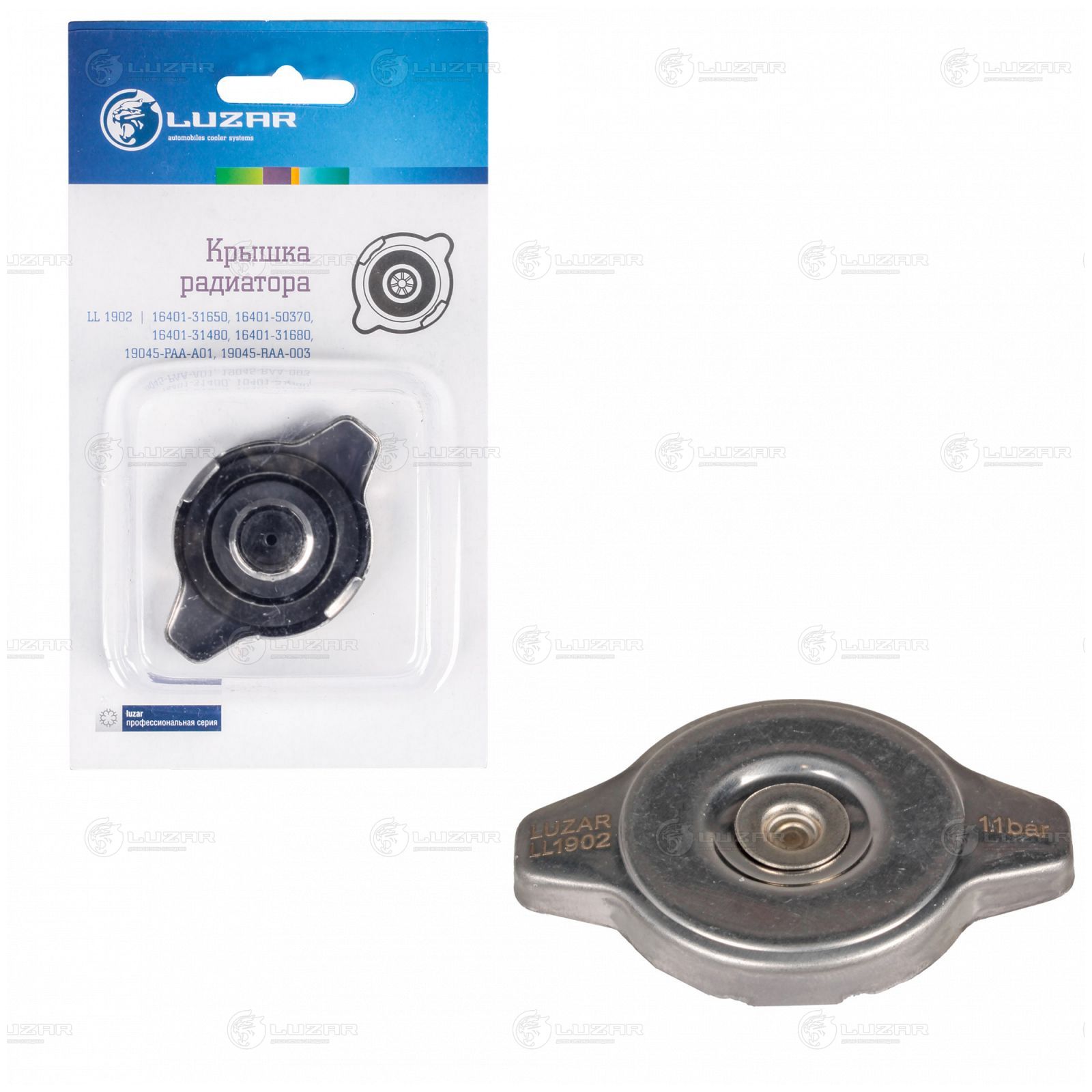 Крышка радиатора Toyota, Suzuki, Subaru, Mazda, Honda 1.1 bar (мал. клапан) Luzar