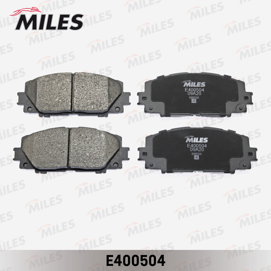 Колодки тормозные Toyota Yaris 06- (Япония) передние (-ABS) Low-metallic Miles