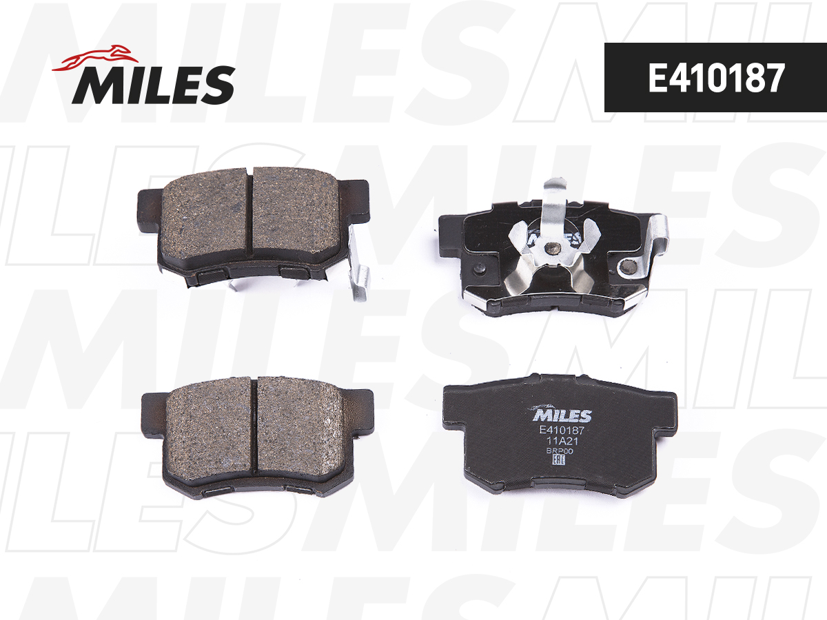 Колодки тормозные Honda Accord VIII, IX 08-, Crosstour 12-, CR-V II-V 01 задние Miles Low-metallic
