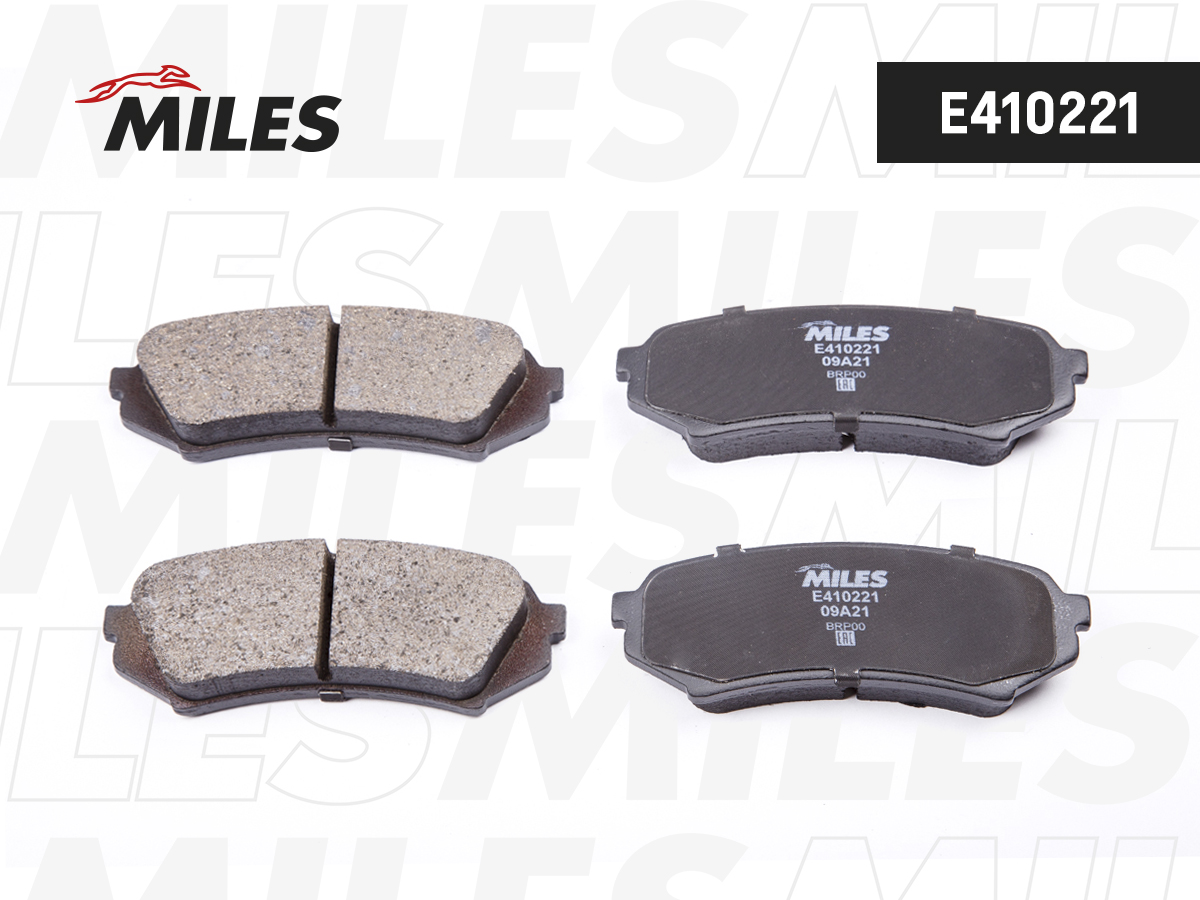 Колодки тормозные Toyota Land Cruiser (J100) 98-07; Lexus LX470 98-08 задние дисковые Miles Low-metallic