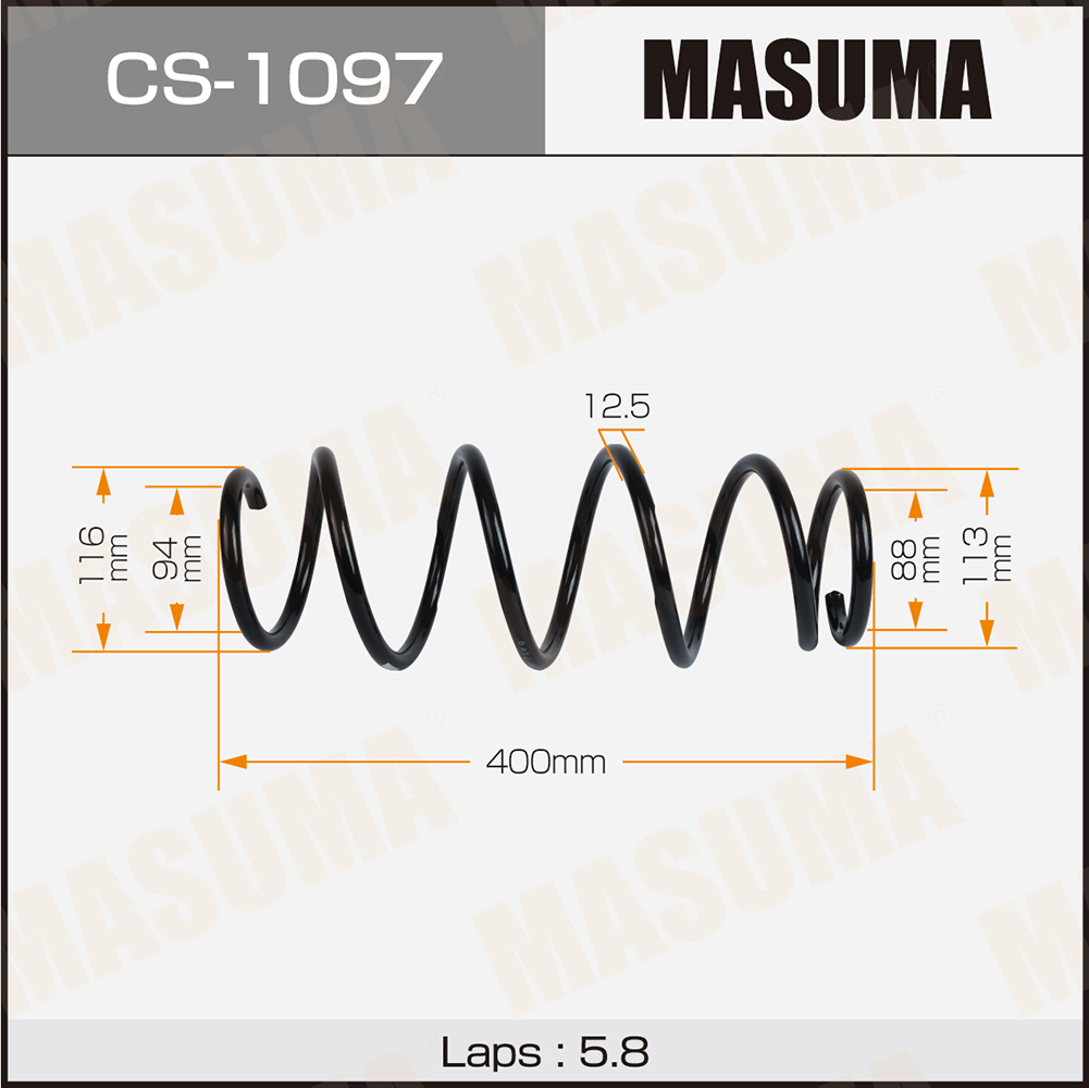 Пружина подвески Toyota YARIS / NCP90 передняя Masuma
