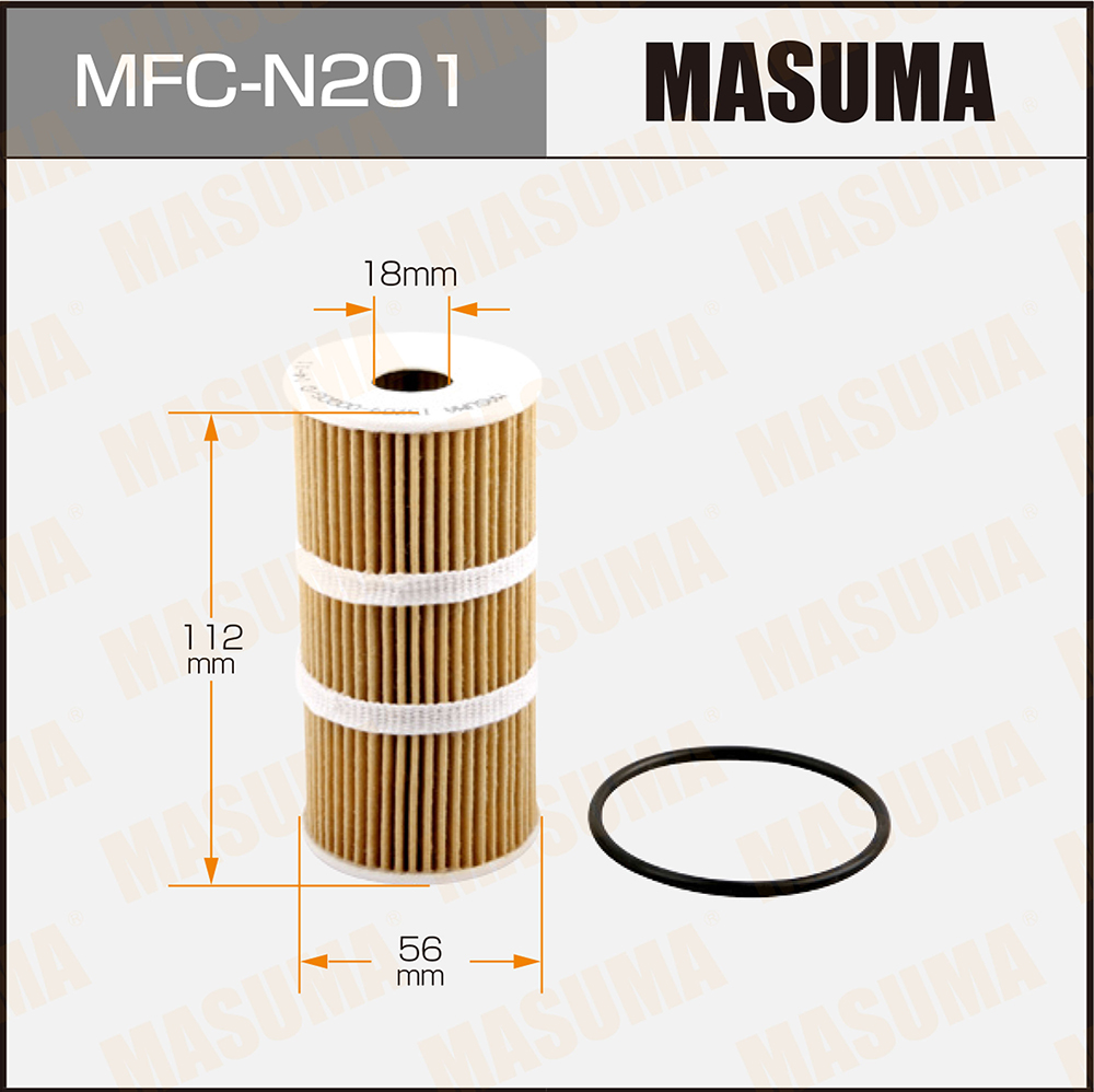 Фильтр масляный MB C (205) 14-, Vito 14-, Nissan Qashqai (J11) 14-, X-Trail (T32) 14- dCi Masuma
