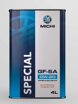 Масло моторное Michi 0W-20 Special GF-6A синтетическое 4 л