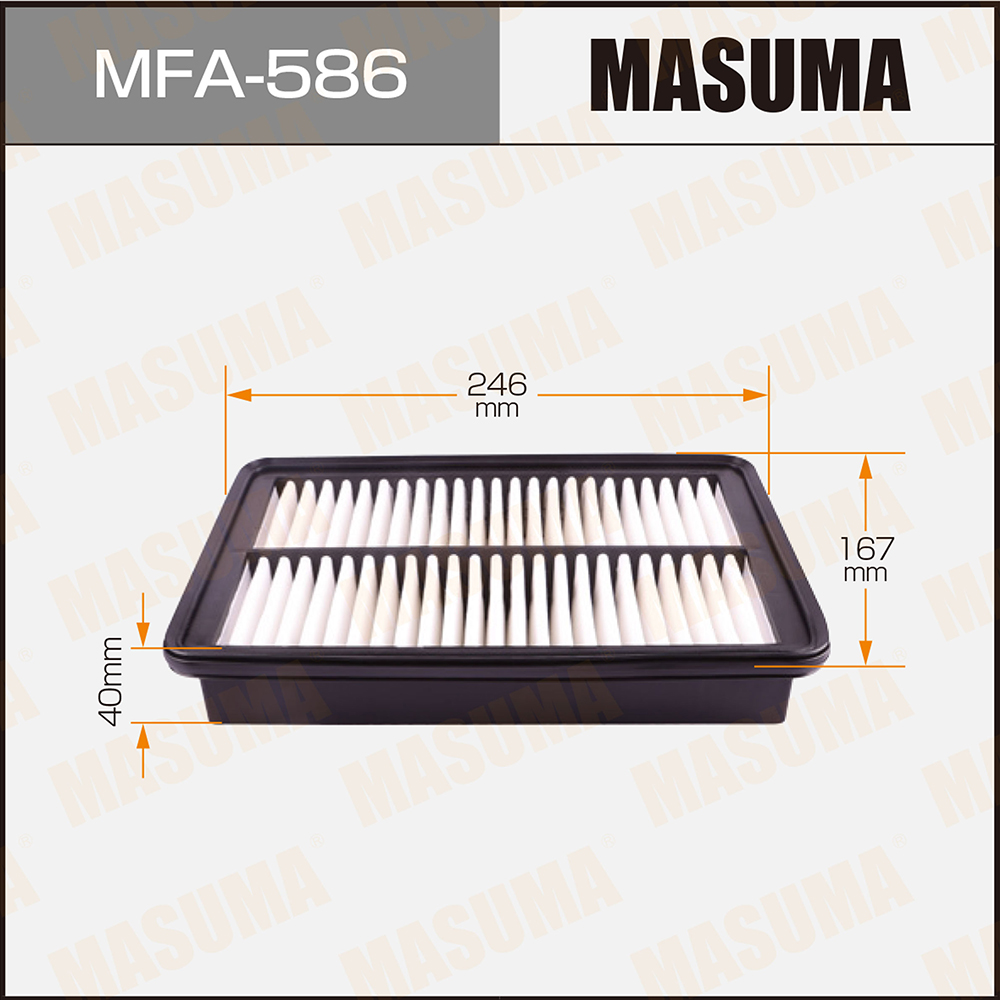 Фильтр воздушный Mazda Bongo 99-14; Nissan Vanette 99-15 Masuma