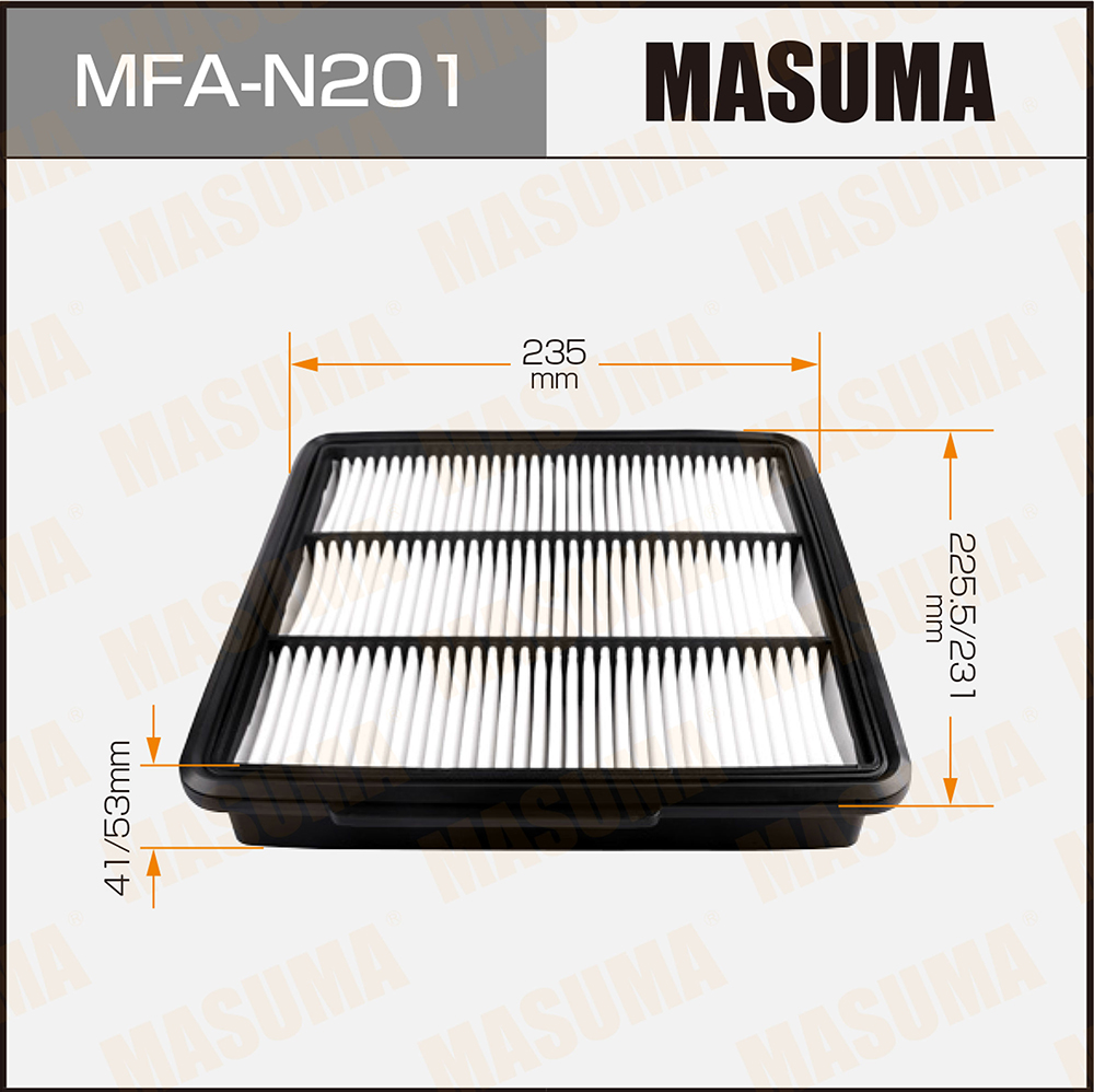 Фильтр воздушный Nissan Fuga (GY50) 05-09; Infiniti M 05- Masuma