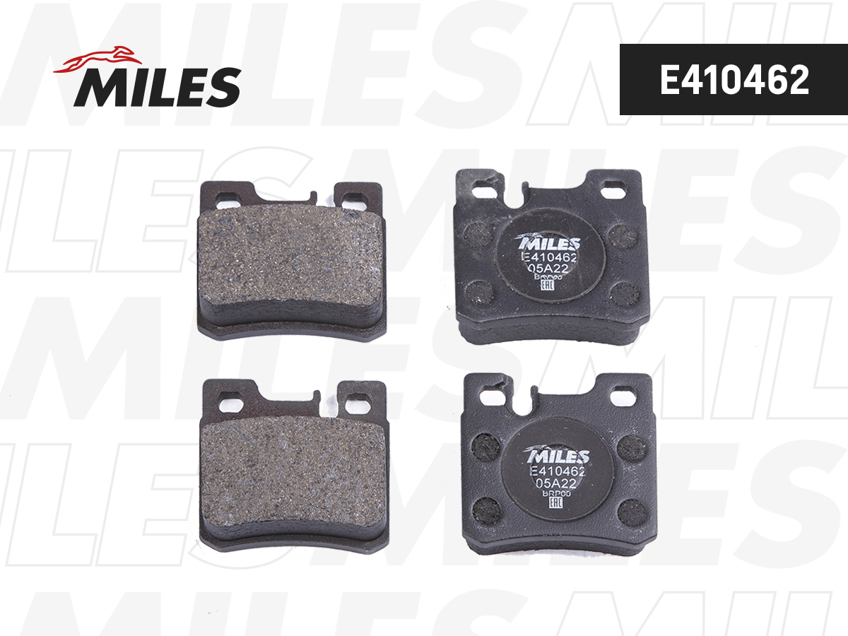 Колодки тормозные MB W210/W202/W124/W201/R129/R170/A208 CLK задние Low-metallic Miles