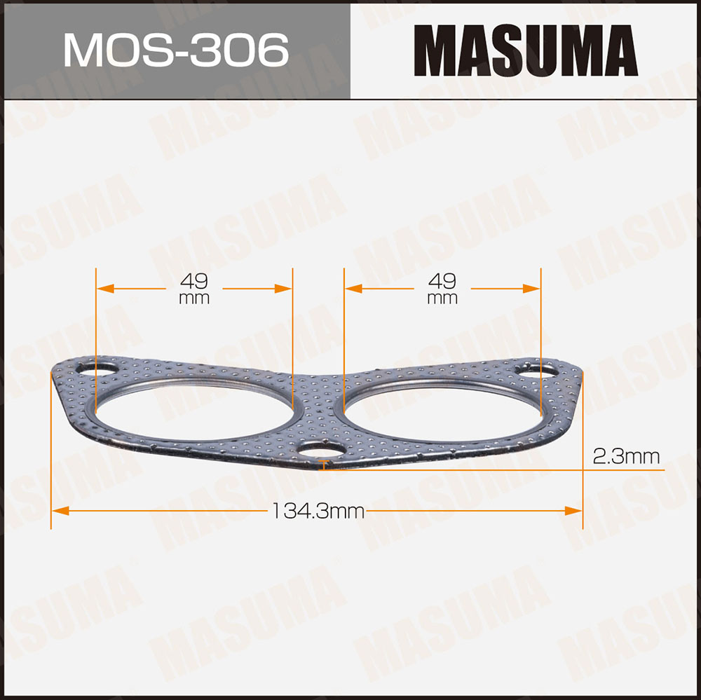 Прокладка глушителя 49x134.3x2.3 Masuma