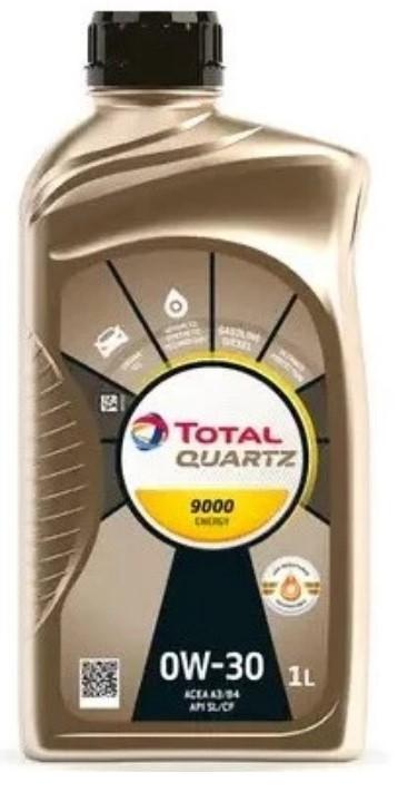 Масло моторное Total 0W-30 Quartz 9000 Energy A3/B4 синтетическое 1л / 0W30