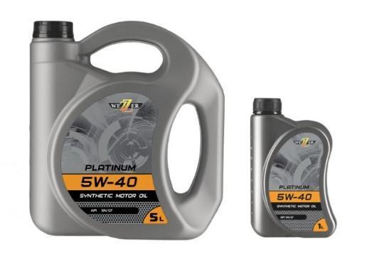 Масло моторное WEZZER 5W-40 PLATINUM SN/CF синтетическое 1л / 5W40