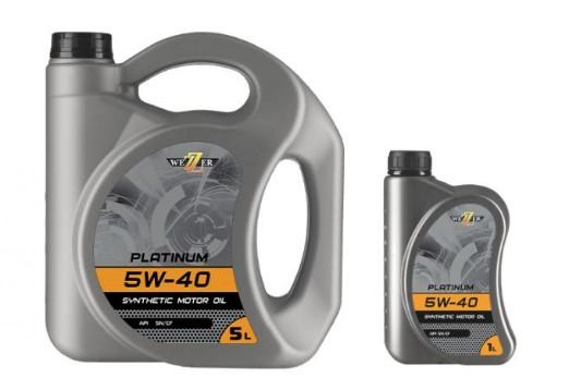 Масло моторное WEZZER 5W-40 PLATINUM SN/CF синтетическое 4л / 5W40