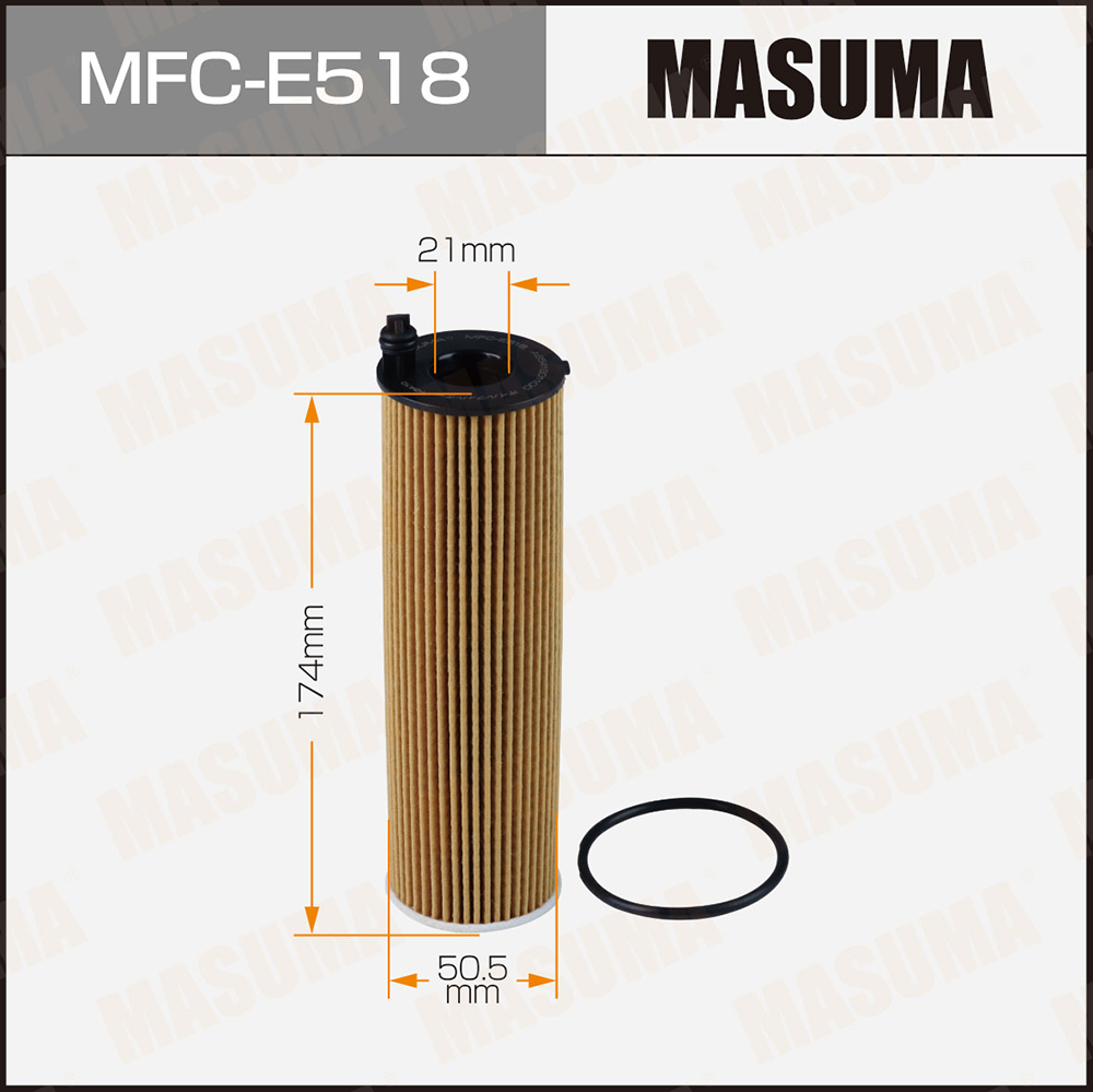Фильтр масляный Mercedes С (W205) 18-, E (W213) 16-, CLS C257) 18-, GLE (W167) 18- Masuma