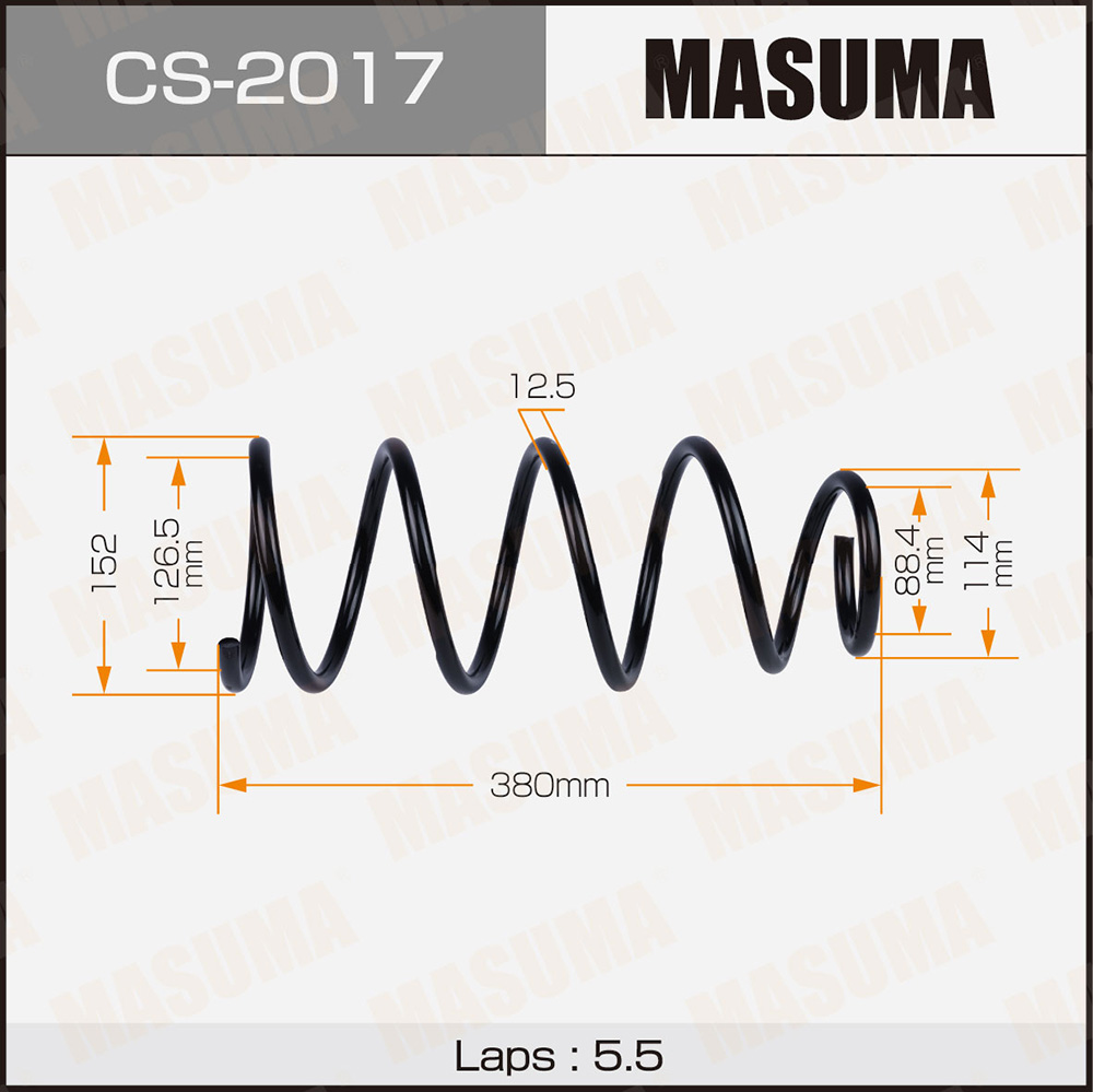 Пружина подвески Nissan WINGROAD/ WHNY11 передняя Masuma