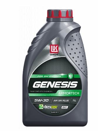Масло моторное Лукойл Genesis Armortech DX 1 5W-30 SN PLUS/SN-RC синтетическое 4л / 5W30
