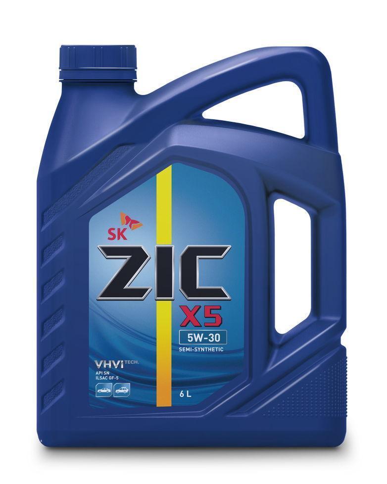 Масло моторное ZIC 5W-30 X5 SQ п/синтетическое 6л / 5W30