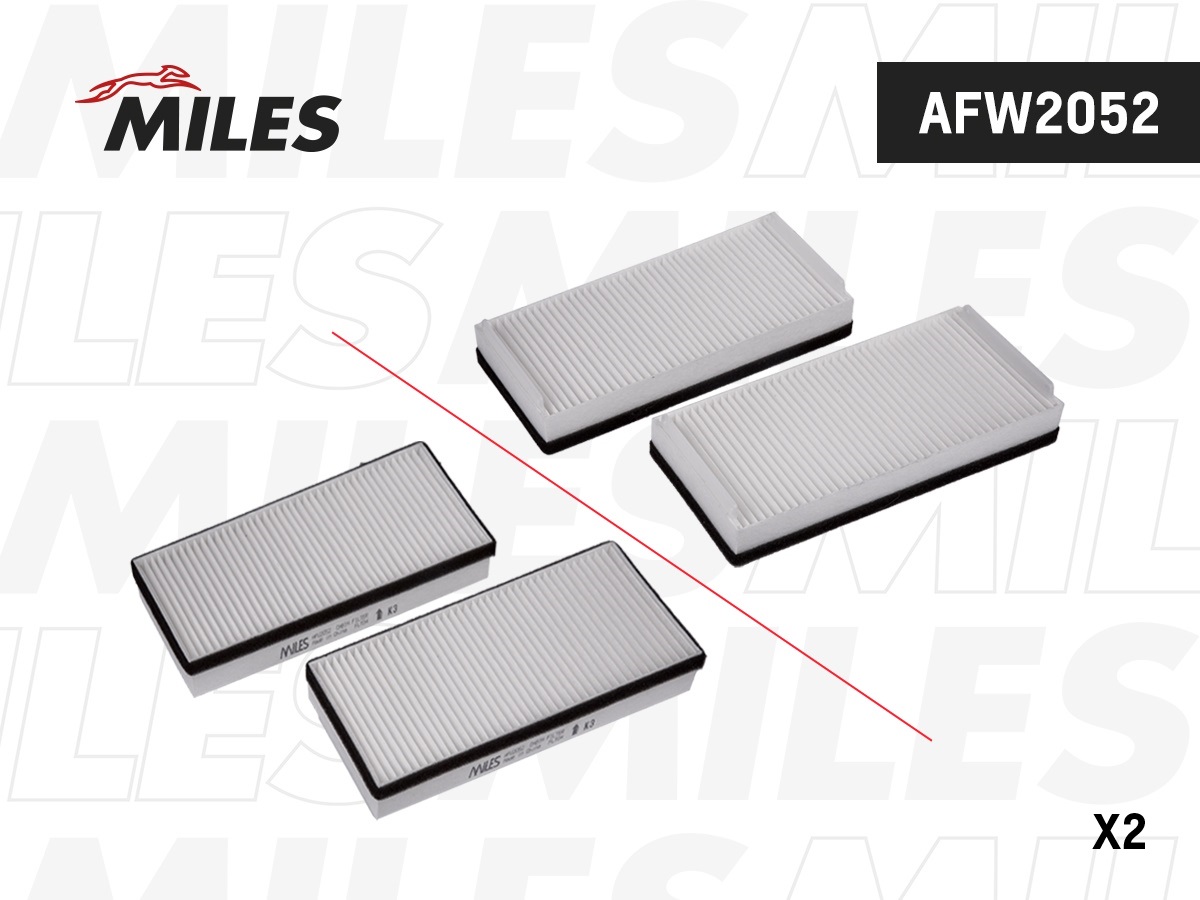 Фильтр салона MILES MB W210/220 компл.
